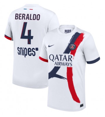Paris Saint-Germain Lucas Beraldo #4 Bortatröja 2025-26 Kortärmad
